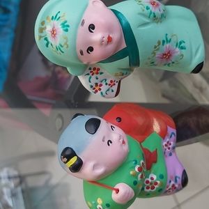 🙊2 for $50 Japanese clay people